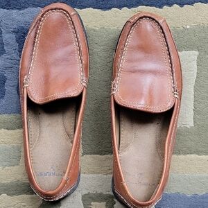 Dockers Men's Brown Leather Slip-On Loafers